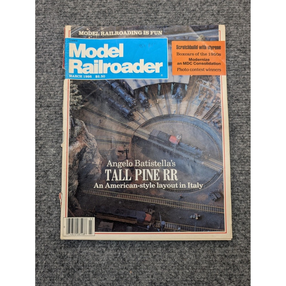 Vintage Model Railroader March 1986 Issue 3‎ Blue Cover Magazine Railroading